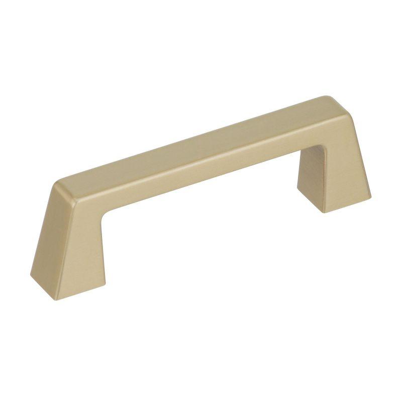 Golden Champagne 3" Matte Modern Cabinet Pull