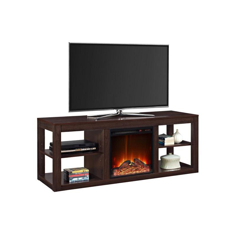 Ameriwood Home Parsons Electric Fireplace TV Stand for TVs up to 65"