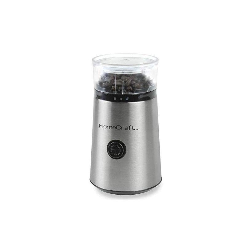 HomeCraft Stainless Steel Electric Blade Coffee Grinder