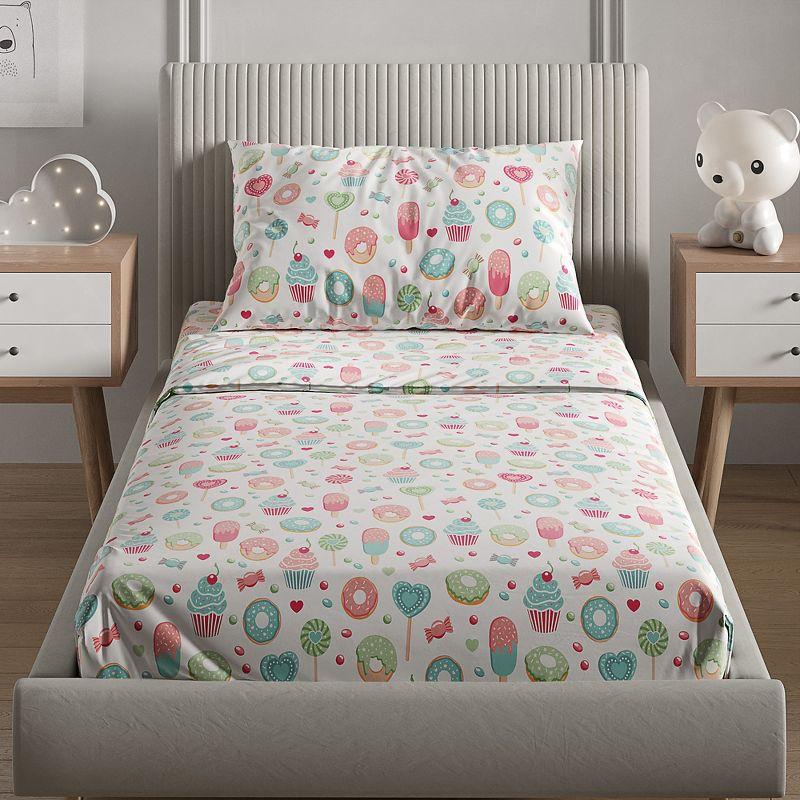 CGK Linens 4 Piece Kids Microfiber Sheet Set - Wrinkle Free - Cute, Cozy, Soft