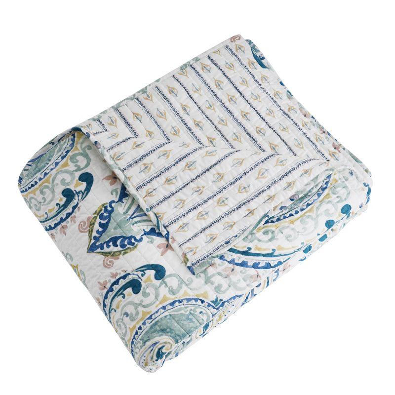 Alita Damask Quilted Throw - Levtex Home