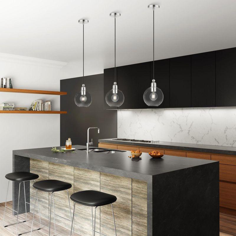 Livex Lighting Downtown 1 - Light Pendant in  Brushed Nickel