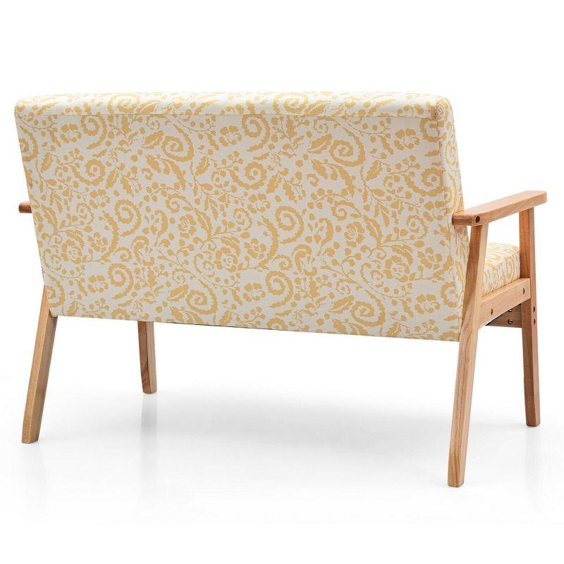George Oliver Modern Fabric Loveseat Sofa Couch Upholstered 2-Seat Armchair