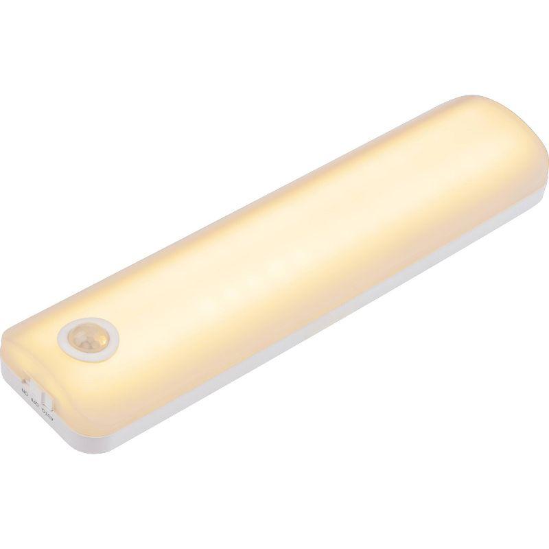 Energizer 9.5" Rechargeable Lithium Polymer 800 mAh Motion Sensing Light Bar: LED Closet Light, Dimmable, White