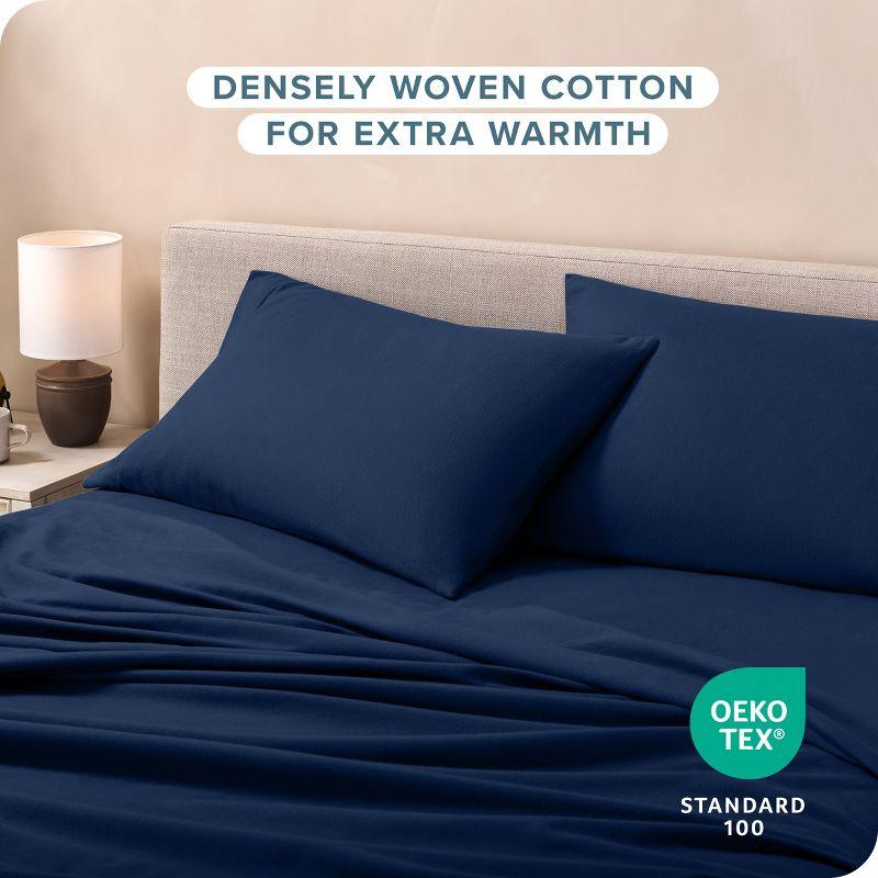 Bare Home 100% Cotton Flannel Pillowcase (Set of 2)