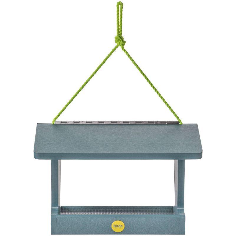 Birds Choice 8.5" Color Pop Collection Recycled Plastic Hanging Hopper 2-Sided Bird Feeder