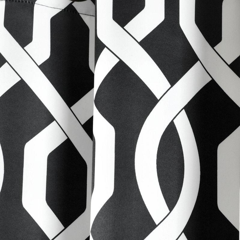 Lush Decor Trellis Polyester Room Darkening Curtain Pair (Set of 2)