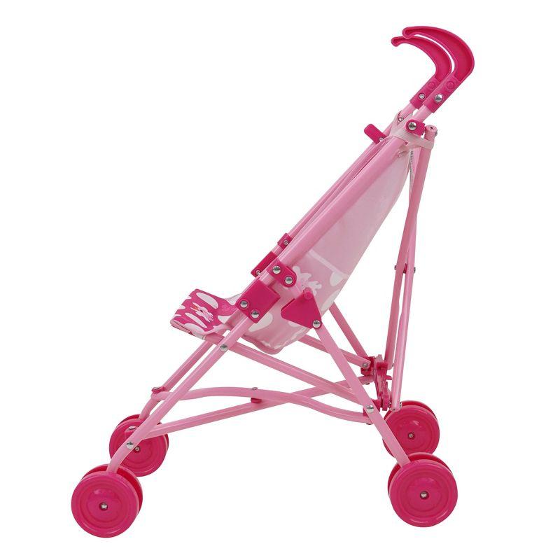 Peppa Pig: Doll Umbrella Stroller in Pink & White Dots