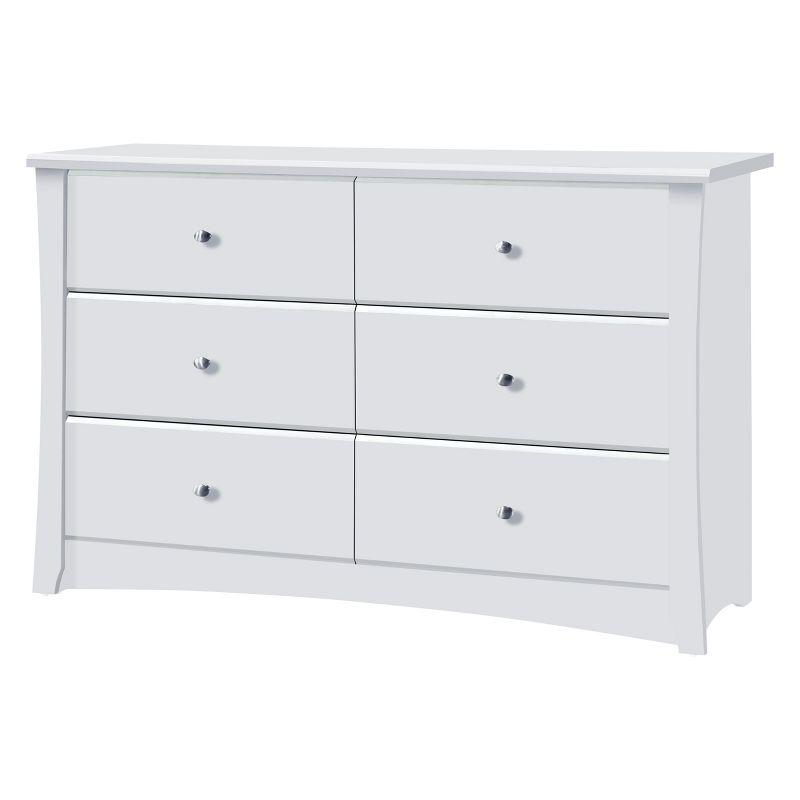 Crescent 6 Drawer Double Dresser