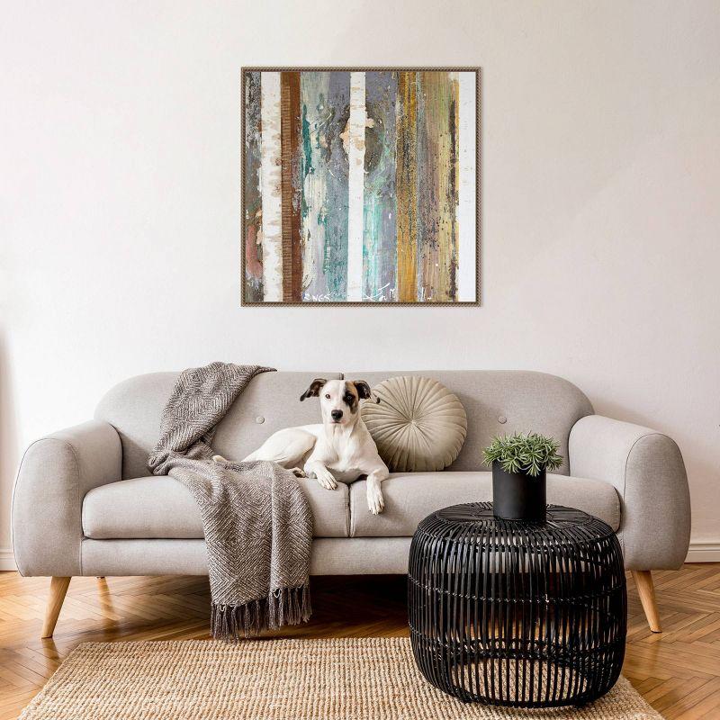 Amanti Art 30"x30" Textured Grain IV by Erin McGee Ferrell Framed Canvas Wall Art Print