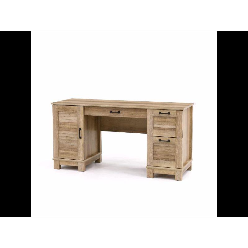 Orchard Oak Double Pedestal Desk with Storage