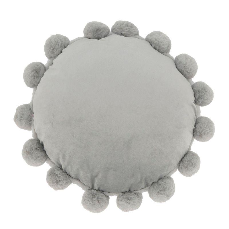 Saro Faux Rabbit Fur Collection Throw Pillow