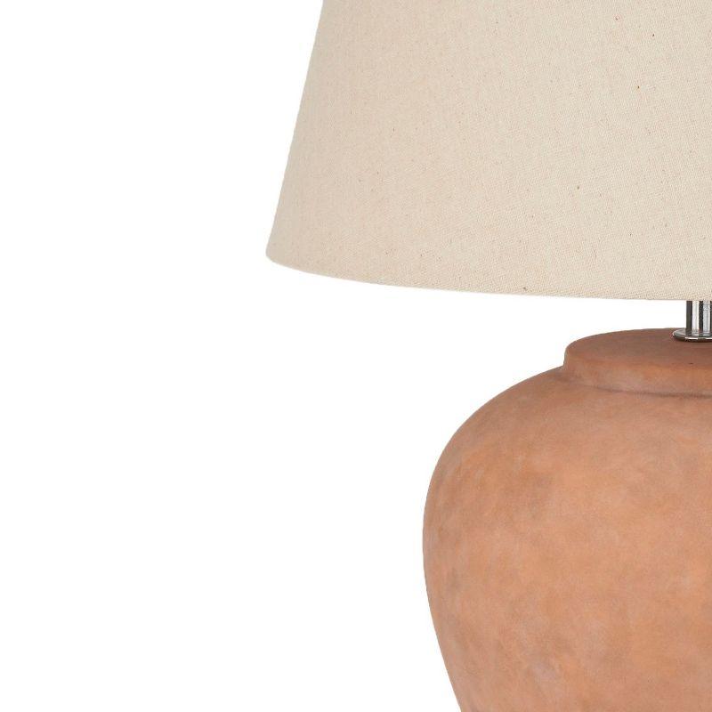 Nourison 20" Rustic Ceramic Pot Table Lamp