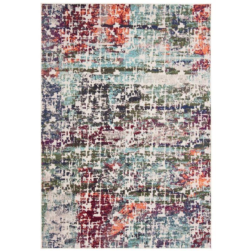 Madison MAD469 Power Loomed Indoor Area Rug - Blue/Green - 5'3"x7'6" - Safavieh