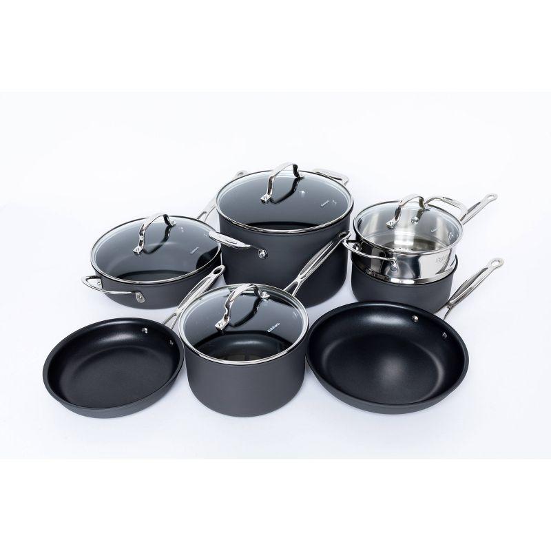 Cuisinart 11-Piece Non-Stick Hard Anodized Cookware Set with Stainless Steel Handles