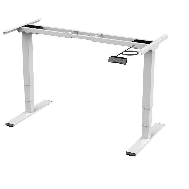 ErgoFlex White 3-Stage Dual Motor Sit-Stand Adjustable Desk