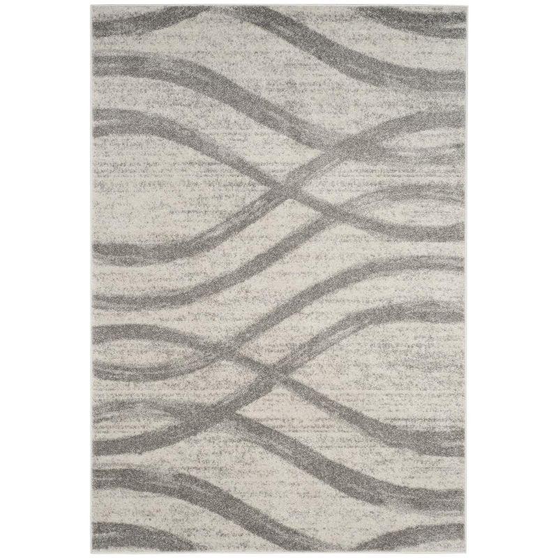 Adirondack ADR125 Machine Made Indoor Area Rug - Cream/Grey - 4'x6' - Safavieh