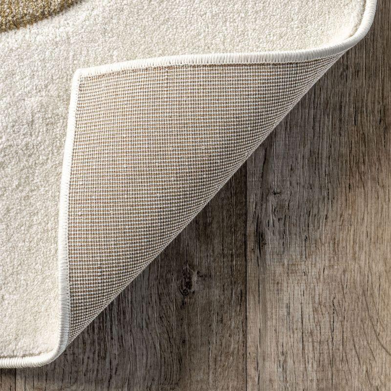 Nuloom Anabell Animal 4x6 Indoor Area Rug for Living Room Bedroom Dining Room Nursery Kitchen, Beige/Ivory