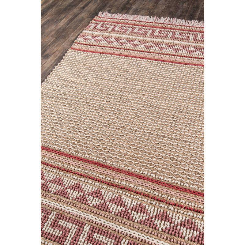 Momeni Esme Thread Striped Handwoven Rug Pink