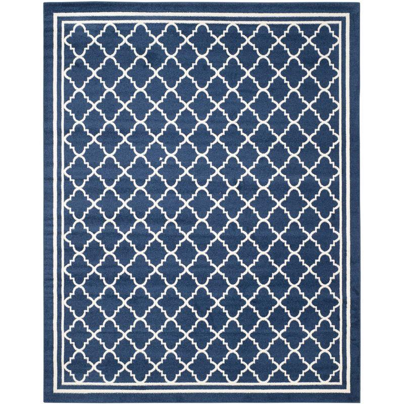Amherst AMT422 Power Loomed Indoor Area Rug - Navy/Beige - 8'x10' - Safavieh