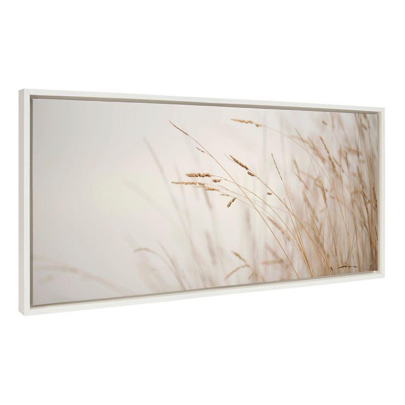 18" x 40" Sylvie Marsh Grass No 1 Framed Canvas by Crystal Lynn Collins - Kate & Laurel All Things Decor: Wall Art Decor