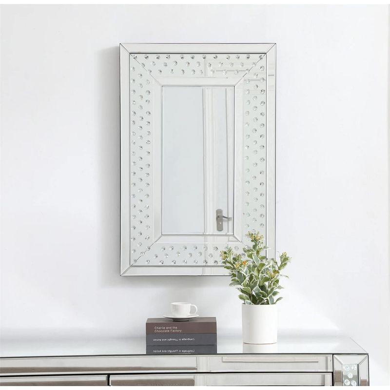 Elegant 20 x 30 Inch Frameless Crystal Mirror