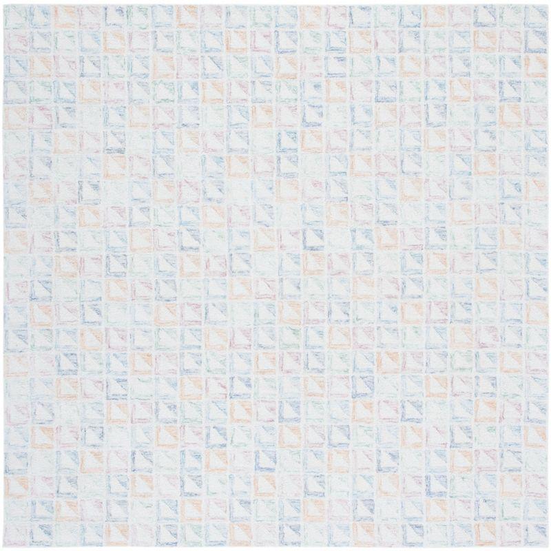 Rodeo Drive RD102 Hand Tufted Area Rug - Ivory/Blue - 6'x6' - Safavieh.