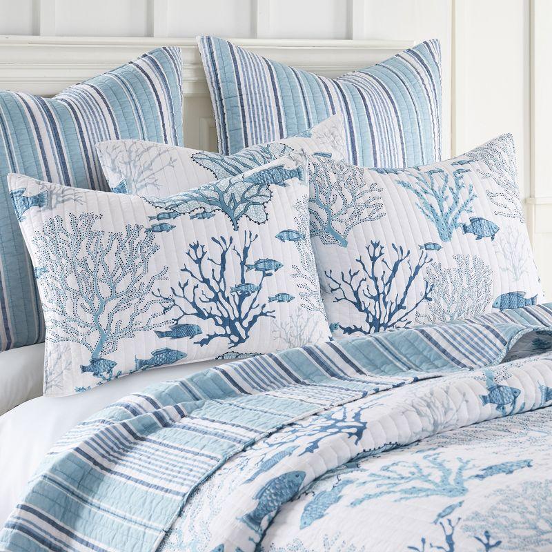 Lacey Sea Quilt and Pillow Sham Set - Levtex Home