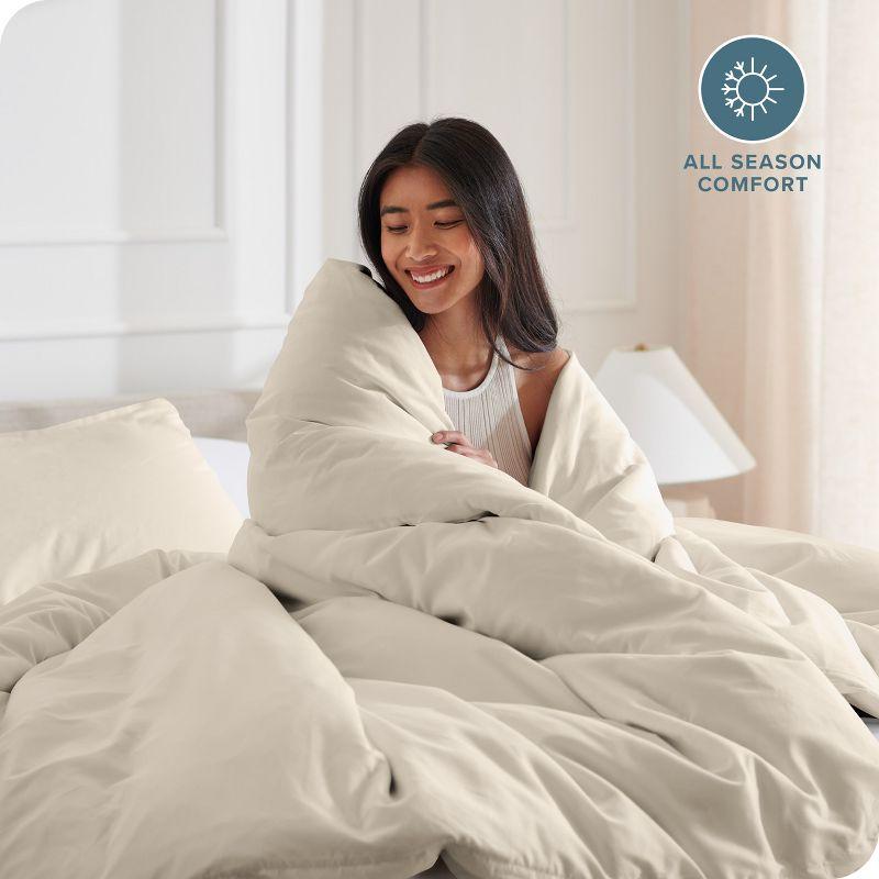 Bare Home Washed Microfiber Duvet Cover Set