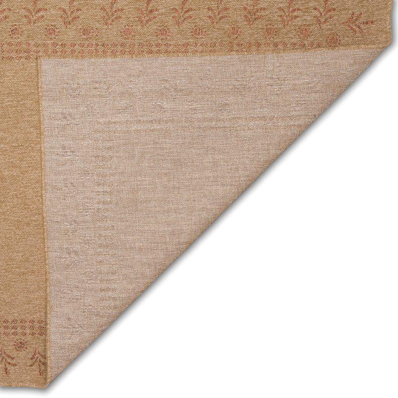 Terracotta Flat Woven Synthetic Indoor/Outdoor Rug 24" x 5"