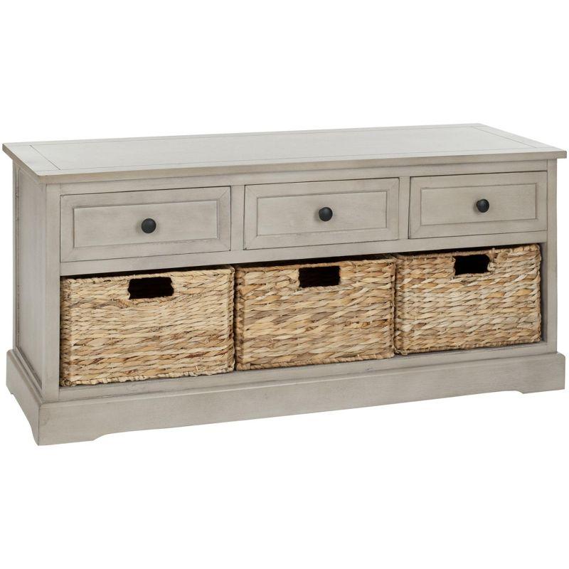 Adayla Solid Wood Drawers Storage Bench