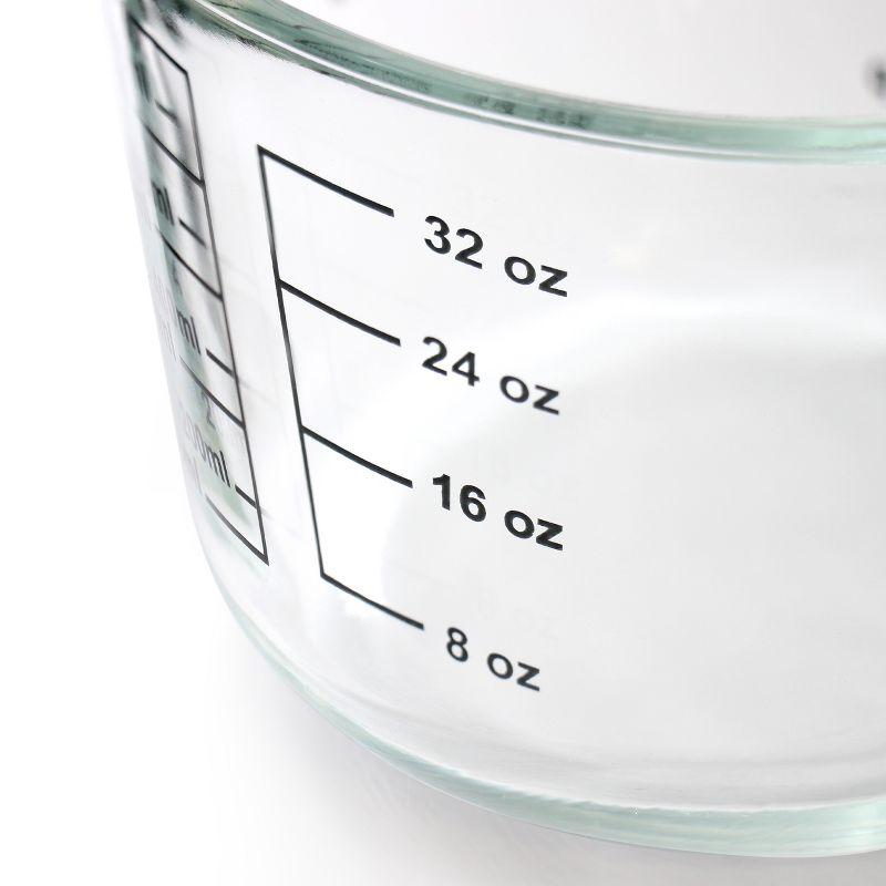 Oster Coolidge 4 Cup Clear Glass Measuring Cup with Snap on Lid