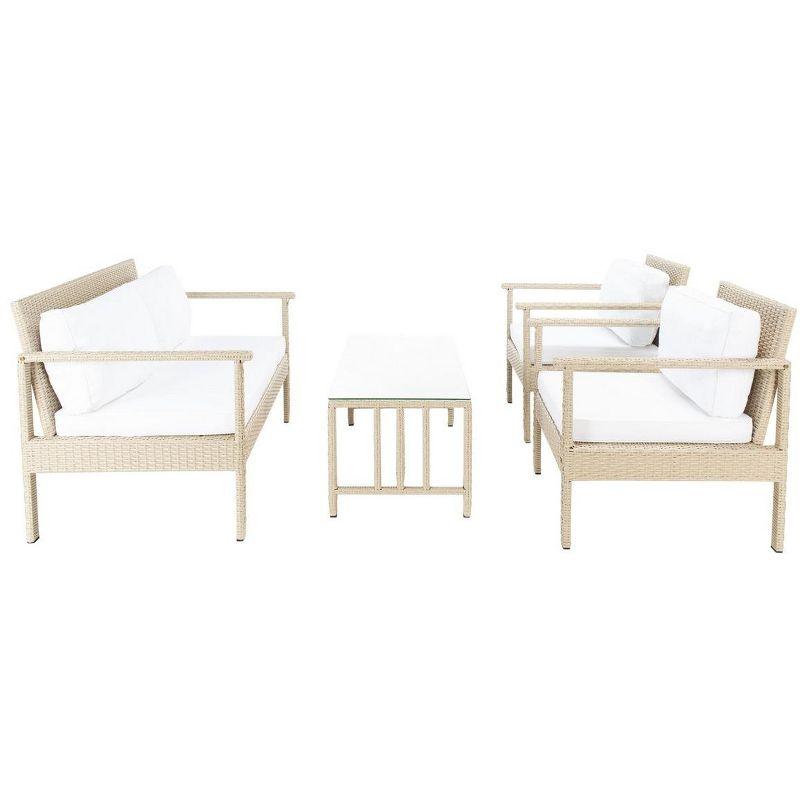 Garnen 4 Piece Patio Outdoor Living Set  - Safavieh