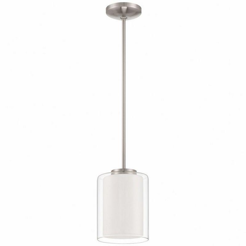 Access Lighting Seville 1 - Light Pendant in  Brushed Steel