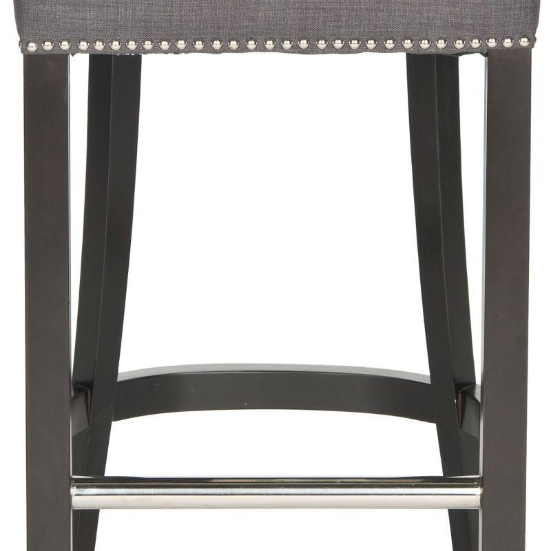 Addo Ring Bar Stool - HUD8242 - Charcoal - Safavieh