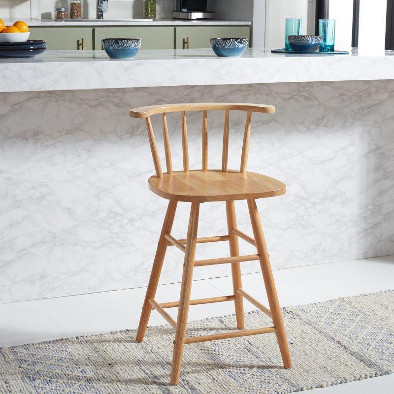 Jay Wood Counter Stool  - Safavieh