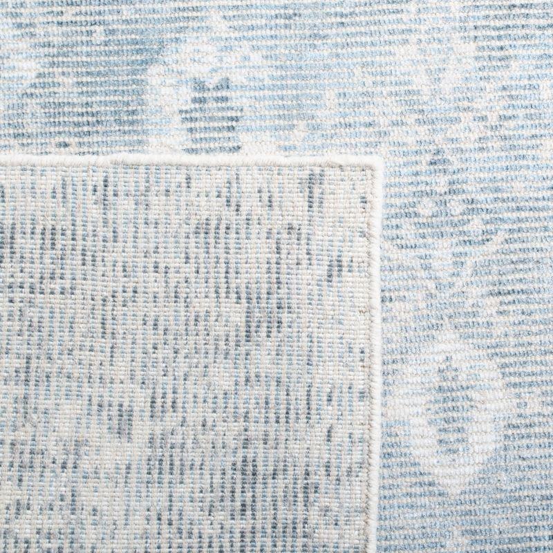 Restoration Vintage RVT708 Hand Loomed Indoor Area Rug - 6'x6' - Grey/Light Blue - Safavieh
