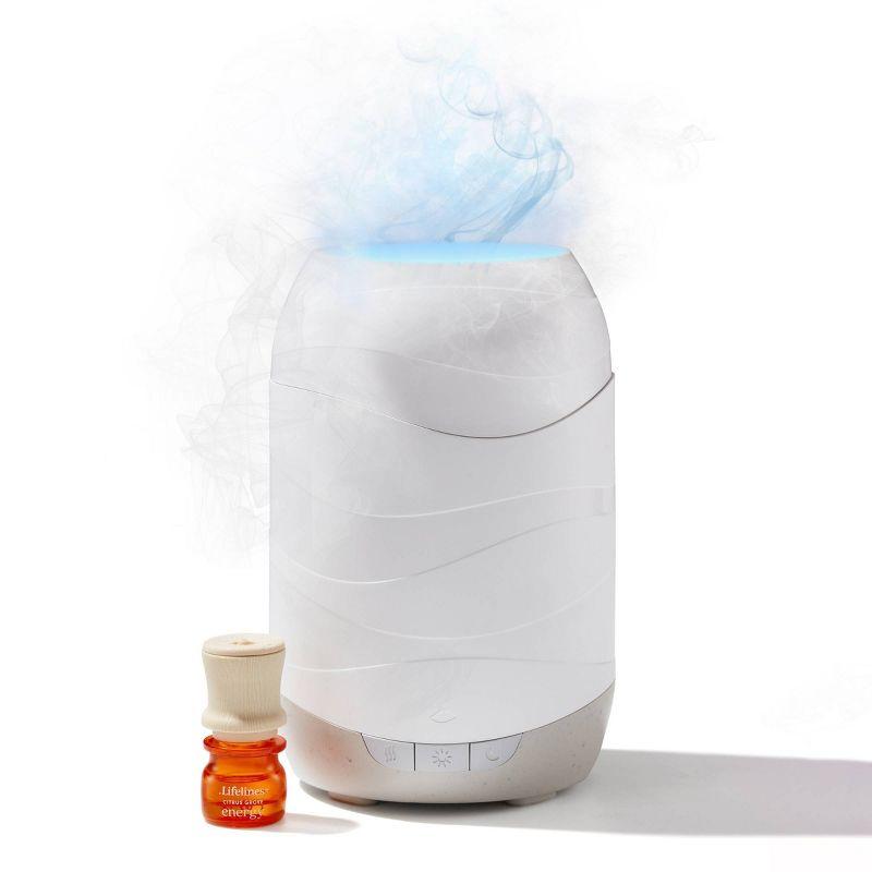 200ml Waves Ultrasonic Diffuser: Lifelines Aromatherapy with Mesmerizing Light Display