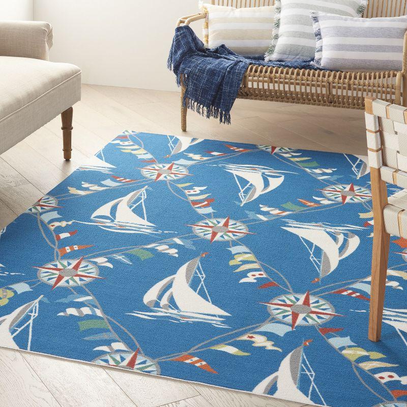 Waverly Navy Outdoor Area Rug