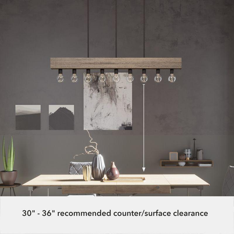 Hunter Fan Donelson 9 - Light Kitchen Island Linear Pendant