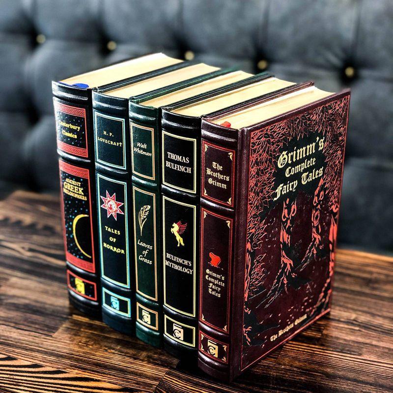 Grimm's Complete Fairy Tales - (Leather-Bound Classics) by  Jacob Grimm & Wilhelm Grimm (Leather Bound)