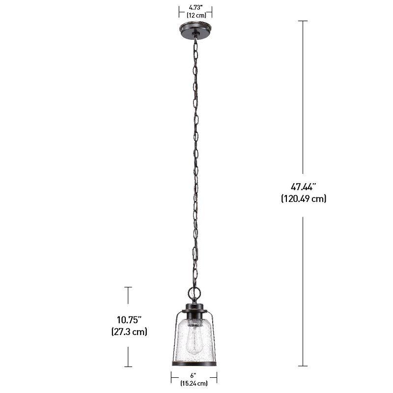 1 - Light Oil Rubbed Bronze Single Pendant