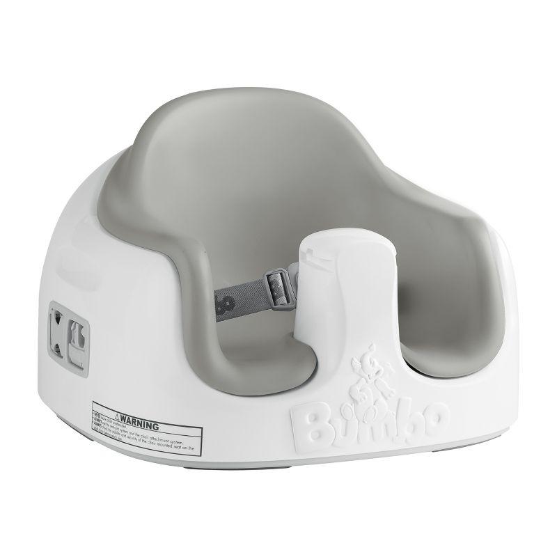 Bumbo Baby Infant Toddler Soft Foam Multi Seat with Removable Tray and Safety Buckle Straps for Kids' 6-36m - Cool Gray