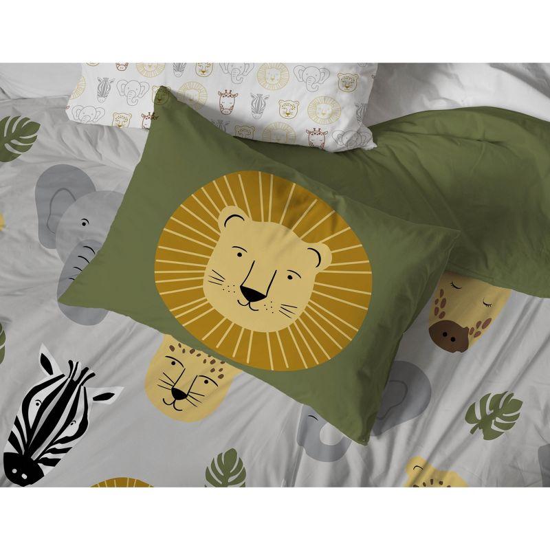 Saturday Park Safari Friends 100% Organic Cotton Duvet Cover & Sham Set