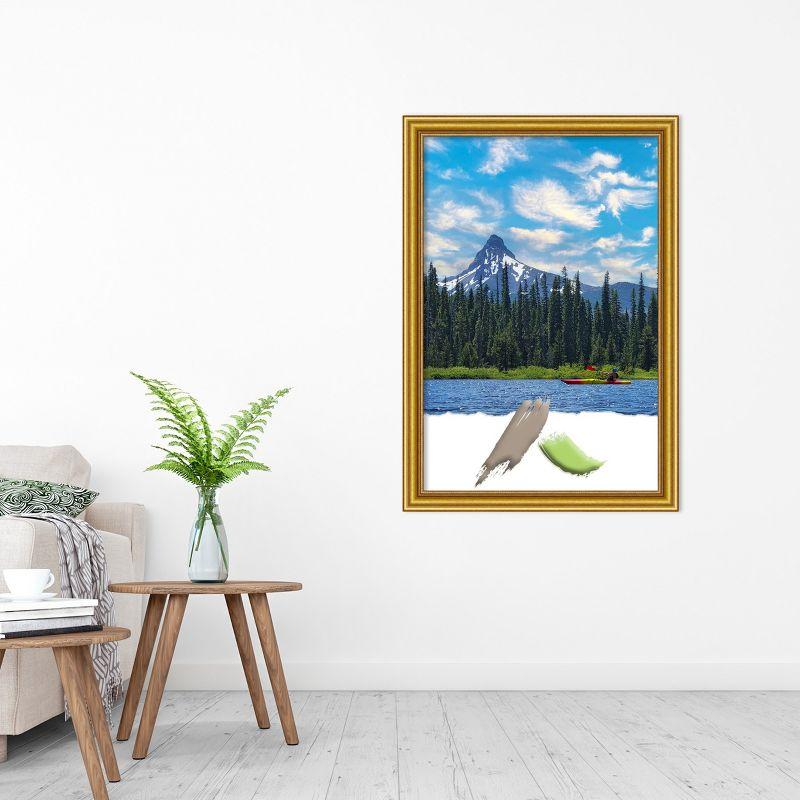 Amanti Art Townhouse Gold Wood Picture Frame Opening Size 24x36 in.