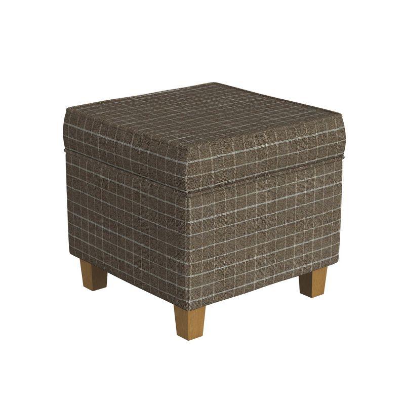 Cole Classics Square Storage Ottoman with Lift Off Top - HomePop