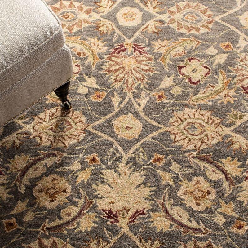 Anatolia AN549 Hand Tufted Indoor Accent Rug - Teal Blue/Taupe - 2'x3' - Safavieh