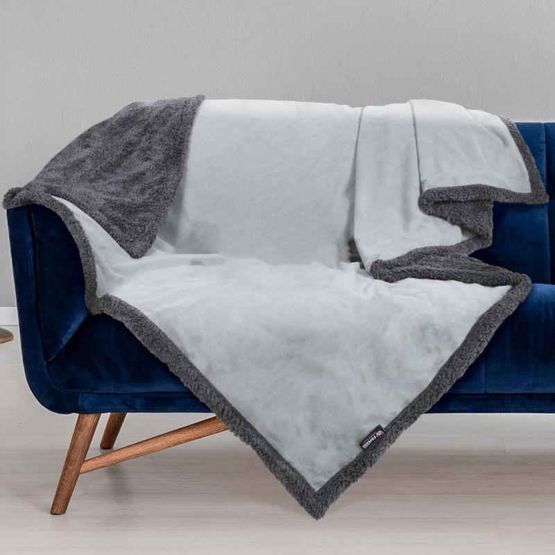 Kritter Planet Waterproof Dog Blanket, Reversible Water Proof Pet Blanket for Couch, Bed & Sofa, Washable Couch Covers for Dogs - Protects Furniture