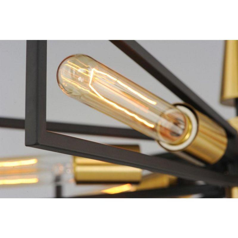 Maxim Lighting Wings 6 - Light Chandelier in  Black/Satin Brass
