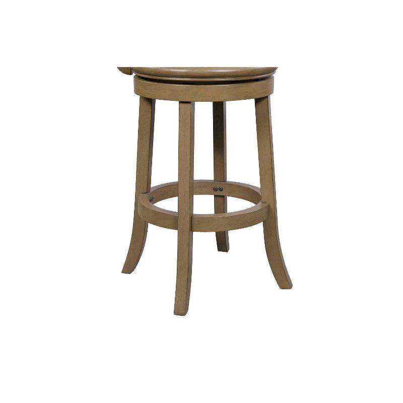 24" Augusta Swivel Counter Height Barstool Hardwood - Boraam